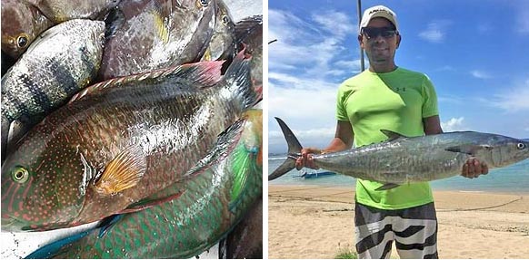 レンボンガン島でフィッシングツアー